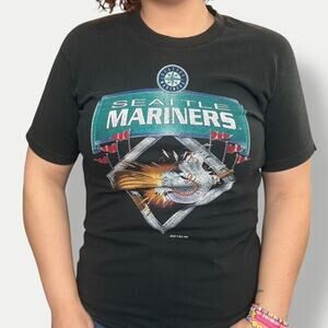 VINTAGE 1996 SEATTLE MARINERS MLB KIDS TEE SIZE XL